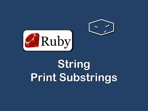 string print substrings in ruby