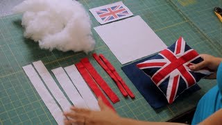 How to Make a Union Jack British Flag Pillow