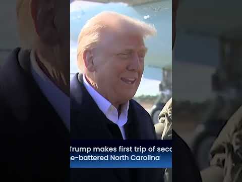 Trump teases FEMA overhaul on North Carolina flood disaster tour #shorts