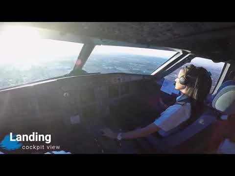 Impressive flight landing and take off - || cockpit view ||