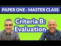 Mastering Evaluation for IB English Paper One