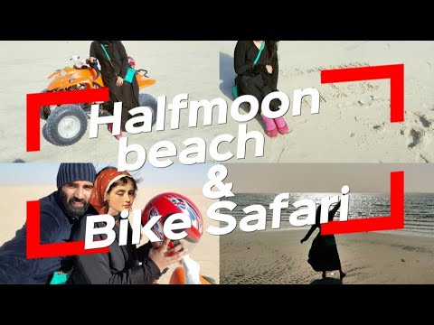 Half moon beach and Bike safari
