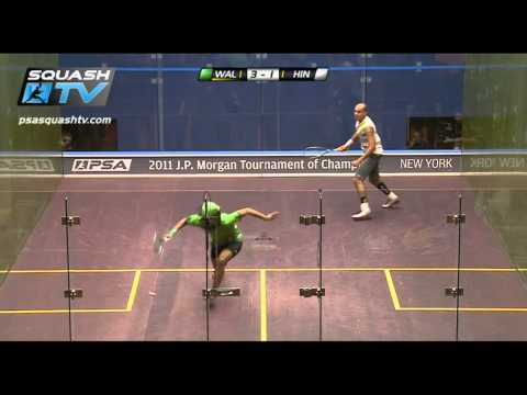 Squash : PSA J.P Morgan Tournament of Champions El Hindi v Walker Rally