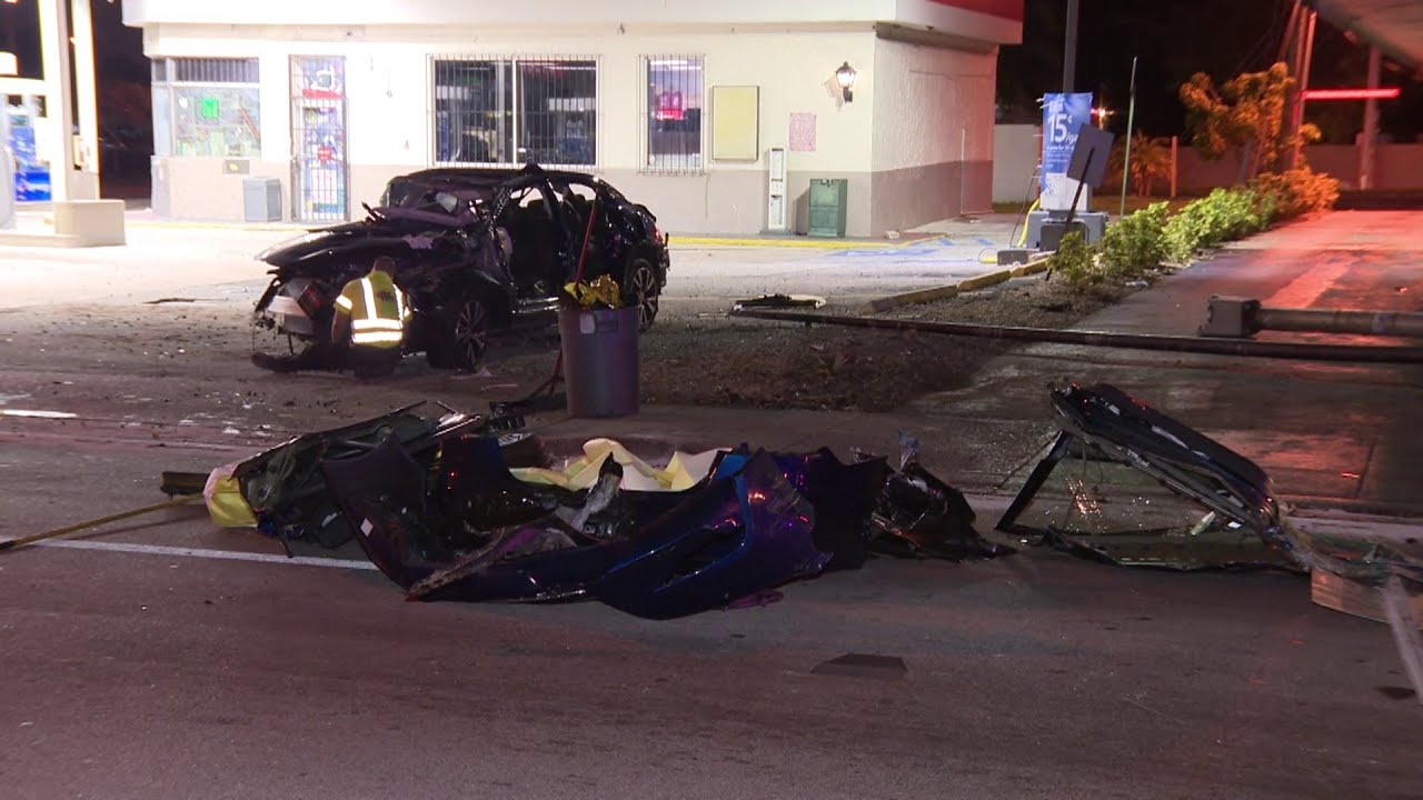 1 dead after 3-vehicle crash in Miami Gardens