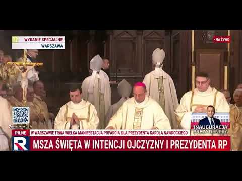 Bogurodzica wykonana w Katedrze Warszawskiej w intencji Ojczyzny i Prezydenta Karola Nawrockiego