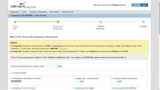 eSmart Payroll: How to eFile W2
