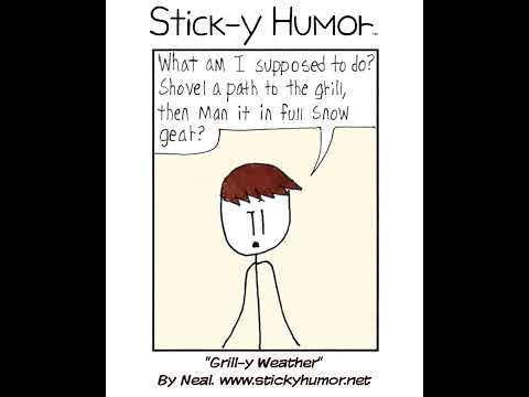 Sticky Shorts: Grill-y Weather (Stick-y Humor Comic Video) #comedy #comics #funny #animation