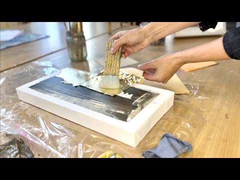 3D Effekt - BlattGOLD - DEMO - Acryl Simple abstrakte Malerei