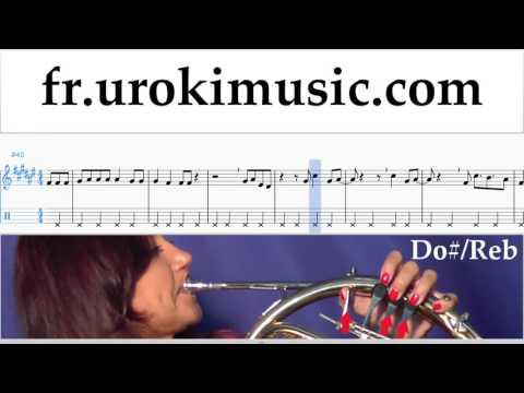 Comment Jouer du Cor D'harmonie David Guetta, Justin Bieber - 2U Tab Tablature Partie#2 um-i829