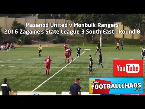 2016 FFV State 3 SE Rd 8 - Mazenod United v Monbulk Rangers