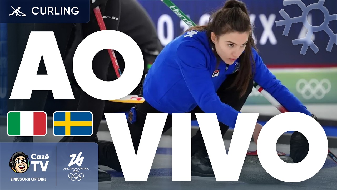 AO VIVO: CURLING FEMININO | OLIMPÍADAS DE INVERNO 2026 | ITÁLIA X SUÉCIA