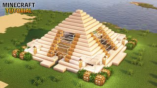 【マイクラ】簡単なピラミッド型拠点の作り方【マインクラフト】【建築講座】【Minecraft】