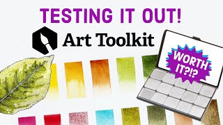 2. NEW Art Toolkit Folio Travel Palette Swatching Colors Tutorial Watercolor Painting