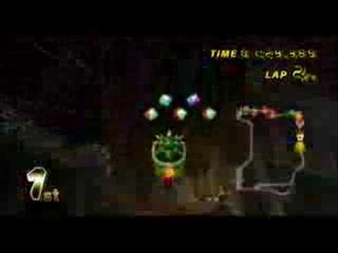 Mario Kart Wii - Wario's Gold Mine circuit gameplay