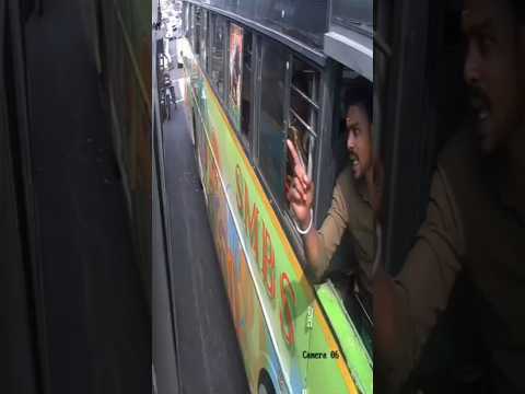 💥🔥ERODE - TIRUPUR 🥵 #tamil #viralvideo #busdriving #fight #smbs #bus #roadfighter