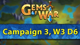 ⚔️ Gems of War, Campaign 3 | Week 3 Day 6 | Level 500 Labyrinth Pure Faction + Deathless ⚔️