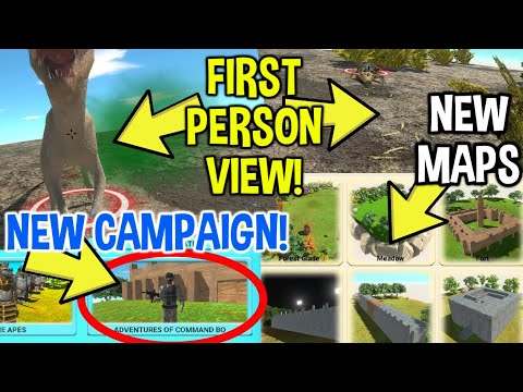 NEW! Commando Bo 1st/3rd person + new campaign/maps + re-size units! Animal Revolt Battle Simulator