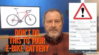 DON'T do this to your e-bike battery