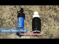 Sawyer Water Filter Cleaning and Storage