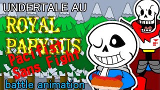 【UNDERTALE AU】Pacifist paper Sans Fight - Royal!Papyrus【ペーパーマリオ風】