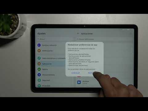 Cómo restablecer preferencias de aplicaciones en HUAWEI MATEPAD 10.4 2022