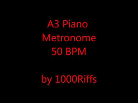 A3 Piano Metronome 50 BPM - Beats Per Minute