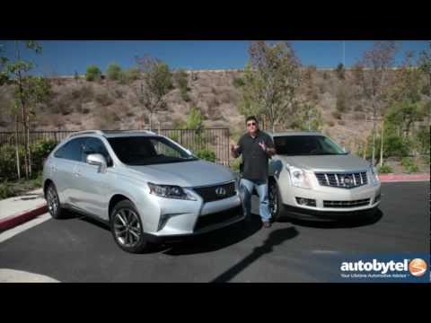Lexus RX 350 F Sport vs Cadillac SRX Luxury Crossover SUV Comparison & Car Video Review