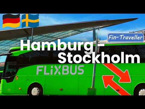 #22 Flixbus Hamburg - Stockholm with ferry Puttgarden-Rødby night journey with police checkpoint