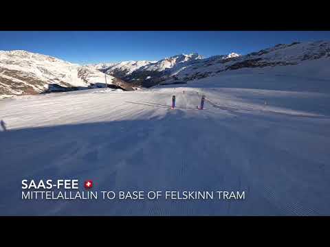 Saas-Fee 7 Minutes 38 Seconds Over 1,500 Vertical Metres Top to Bottom  6.12.2019