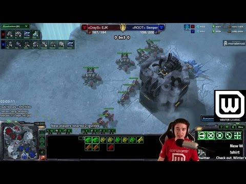 Winter Starcast - Root.Semper (Terran) vs CrayS.EJK (Terran)  Test Map Showmatch!
