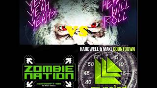 Kernkraf 400 vs. Yeah Yeah Yeahs vs. Hardwell &amp; MakJ - The Zombie Heads Will Countdown