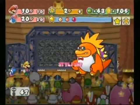 Paper Mario The Thousand Year Door Boss Battle: Macho Grubba