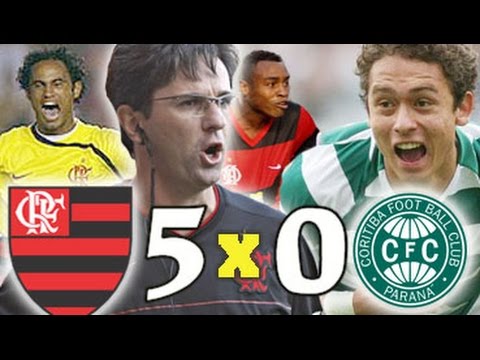 Flamengo 5 x 0 Coritiba * Brasileiro 2008 * Melhores Momentos