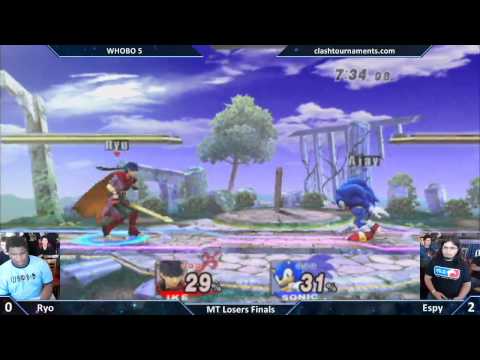 WHOBO 5 - Ryo vs Espy - Mid Tiers Losers Finals - SSBB