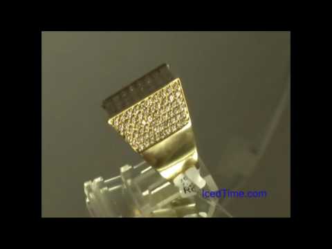 Joe Rodeo Men's 14K Yellow Gold Diamond Ring 7.56ct - IcedTime.com