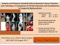 Ant/Pos VCR Vs Pos-only Technique: A Comparison of Clinical Outcomes in Congenital Kyphoscoliosis