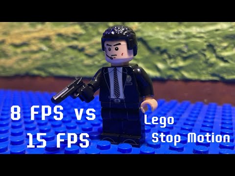 8 FPS vs 15 FPS Lego Stop Motion