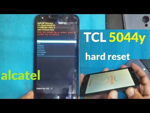 TCL Alcatel U5 (5044D) 5044y factory hard reset