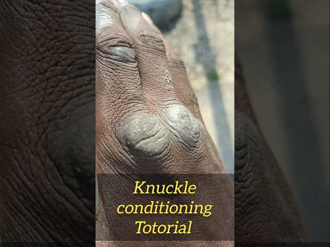 Knuckle conditioning Totorial #martialarts #knuckles