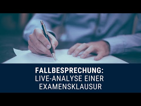 Fallbesprechung: Live-Analyse einer Jura-Examensklausur (Öffentliches Recht) - endlich jura.