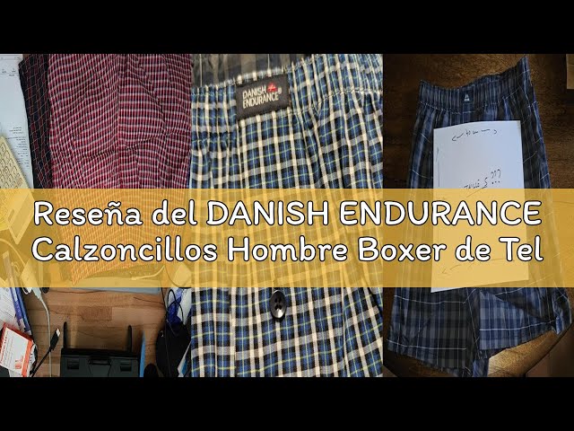 Vídeo relacionado con DANISH ENDURANCE Calzoncillos Hombre Boxer de Tela, 100% Algodon Organico Premium, Pack de 4 y 6, Azul/Rojo Mix, M
