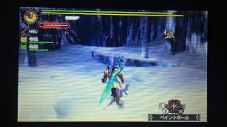 【MH4G】 村☆10 高難度:乱れ飛ぶ蝕龍蟲と刃