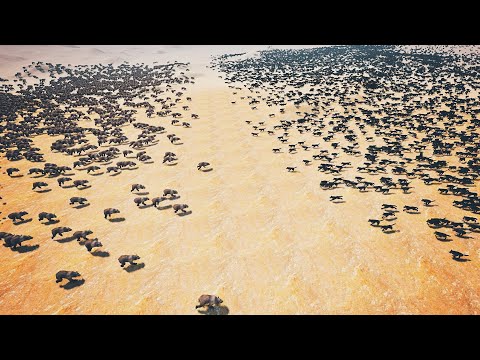 2000 Bears Tear Down 40,000 Wolves | Ultimate Epic Battle Simulator | UEBS