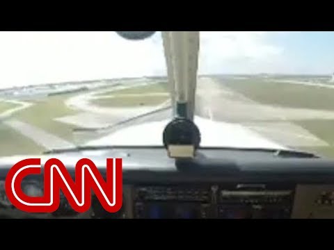 Mid-air collision caught on camera