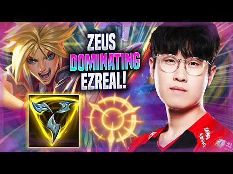 ZEUS DOMINATING WITH EZREAL! - T1 Zeus Plays Ezreal ADC vs Kai'sa! | Season 2022