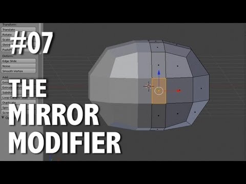 Blender 2.6 Tutorial 07 - Mirror Modifier