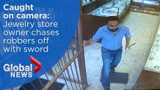 Jewelry store owner chases robbery suspects off wi