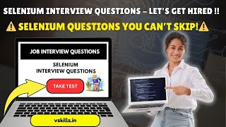 Selenium Interview Questions & Answers 2025 | Selenium Interview Question - Fresher and Experienced