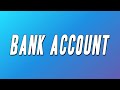 21 Savage Bank Account Lyrics
