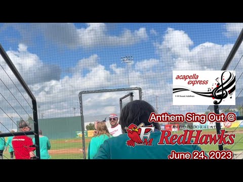 Acapella Express’ Anthem Sing Out at the Fargo Moorhead RedHawks